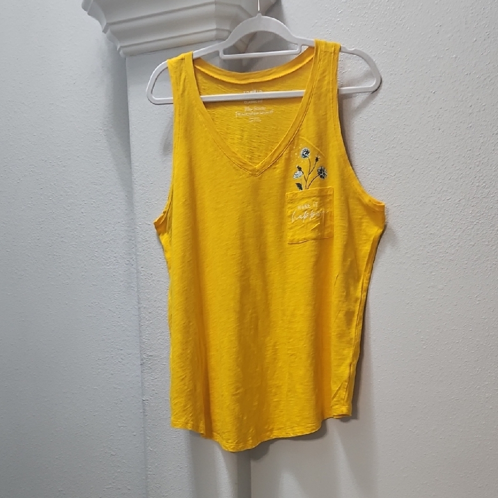 Torrid Heritage Slub V Neck Pocket Tank Make It Happen